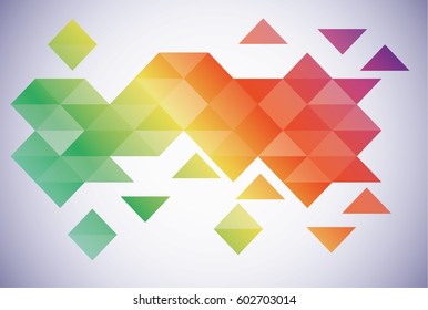 Vector background with color figures