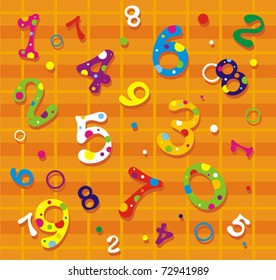 Vector background with color figures