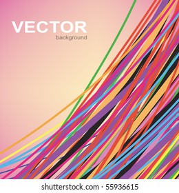 Vector Background ,Color line.