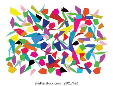 vector background of color splinters