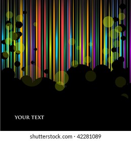 vector background with color strips and