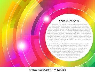 Vector Background with Colored Circles for text