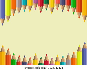 Vector background with colored colors. Frame for announcements, posters, stationery, scrapbooks, fliers for back to school, home and office.