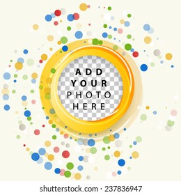 Vector background with colored dots. Circles  pattern