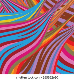 vector background and colored lines
