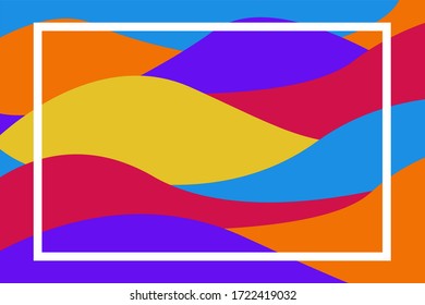 vector background in colorful abstract waves