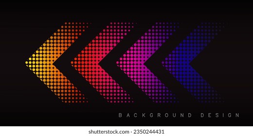 
vector background with colorful arrow direction for background design