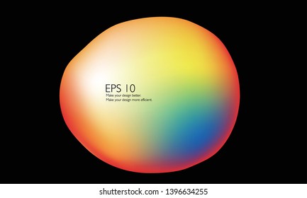 Vector Background of Colorful Balloon Bubbles Used in Press Conference