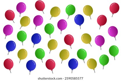 Vector background with colorful balloon pattern
Vector pattern with balloons, holiday, birthday