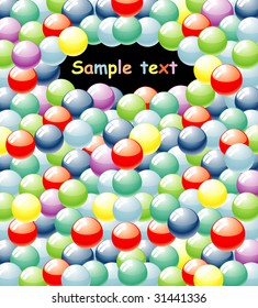 fondo vectorial con bolas coloridas