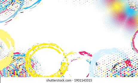 vector background with colorful circles 
