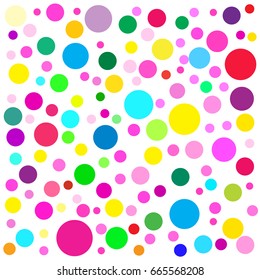 vector background with colorful circles
