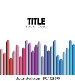vector background with colorful colors on the bottom and color gradations forming a shadow