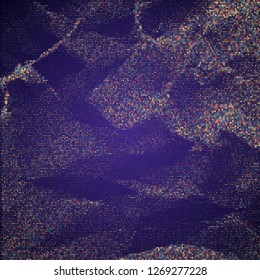 Vector background with colorful confetti. Abstract dotted retro texture