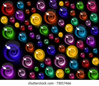 vector background of colorful decorative candy elements.