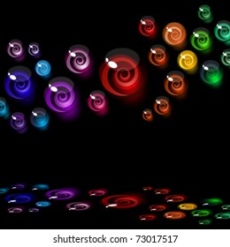 fundo vetorial de elementos coloridos doces decorativos.