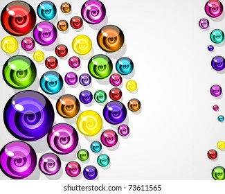 vector background of colorful decorative candy elements.