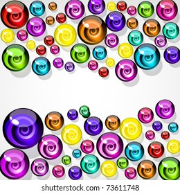 vector background of colorful decorative candy elements.