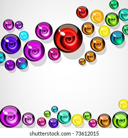vector background of colorful decorative candy elements.