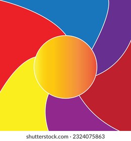 Vector background colorful with gradient circles
