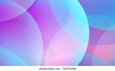 Vector background with colorful gradient circles