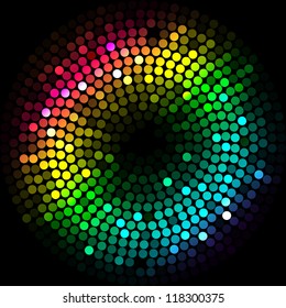 Vector Background With Colorful Lights