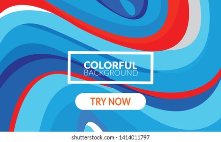 vector of background colorful liquid color