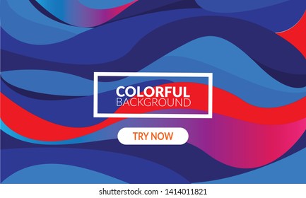 vector of background colorful liquid color