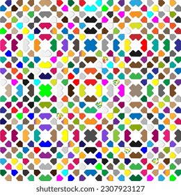 Vector background with colorful pattern. Abstract background. Perfect for fashion, textile design, cute themed fabric, on wall paper, wrapping paper and home decor.