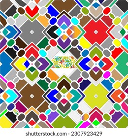 Vector background with colorful pattern. Abstract background. Perfect for fashion, textile design, cute themed fabric, on wall paper, wrapping paper and home decor.