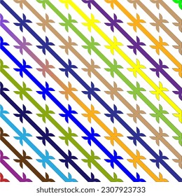 Vector background with colorful pattern. Abstract background. Perfect for fashion, textile design, cute themed fabric, on wall paper, wrapping paper and home decor.