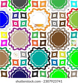 Vector background with colorful pattern. Abstract background. Perfect for fashion, textile design, cute themed fabric, on wall paper, wrapping paper and home decor.