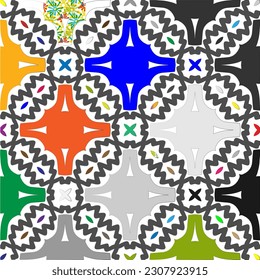 Vector background with colorful pattern. Abstract background. Perfect for fashion, textile design, cute themed fabric, on wall paper, wrapping paper and home decor.