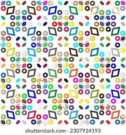 Vector background with colorful pattern. Abstract background. Perfect for fashion, textile design, cute themed fabric, on wall paper, wrapping paper and home decor.