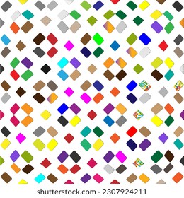 Vektorhintergrund mit buntem Muster. Abstrakter Hintergrund. Perfekt für Mode, Stoffdesign, süße Stoffe, Tapete, Wickelpapier und Heimgestaltung.