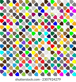 Vector background with colorful pattern. Abstract background. Perfect for fashion, textile design, cute themed fabric, on wall paper, wrapping paper and home decor.