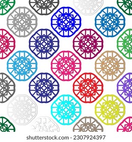 Vector background with colorful pattern. Abstract background. Perfect for fashion, textile design, cute themed fabric, on wall paper, wrapping paper and home decor.