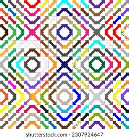 Vector background with colorful pattern. Abstract background. Perfect for fashion, textile design, cute themed fabric, on wall paper, wrapping paper and home decor.