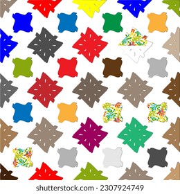 Vector background with colorful pattern. Abstract background. Perfect for fashion, textile design, cute themed fabric, on wall paper, wrapping paper and home decor.