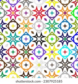 Vector background with colorful pattern. Abstract background. Perfect for fashion, textile design, cute themed fabric, on wall paper, wrapping paper and home decor.