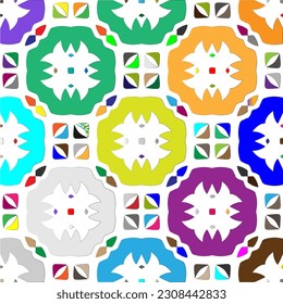 Vector background with colorful pattern. Abstract background. Perfect for fashion, textile design, cute themed fabric, on wall paper, wrapping paper and home decor.