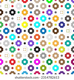 Vector background with colorful pattern. Abstract background. Perfect for fashion, textile design, cute themed fabric, on wall paper, wrapping paper and home decor.