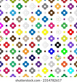 Vector background with colorful pattern. Abstract background. Perfect for fashion, textile design, cute themed fabric, on wall paper, wrapping paper and home decor.