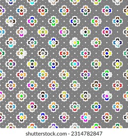 Vector background with colorful pattern. Abstract background. Perfect for fashion, textile design, cute themed fabric, on wall paper, wrapping paper and home decor.