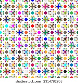 Vector background with colorful pattern. Abstract background. Perfect for fashion, textile design, cute themed fabric, on wall paper, wrapping paper and home decor.