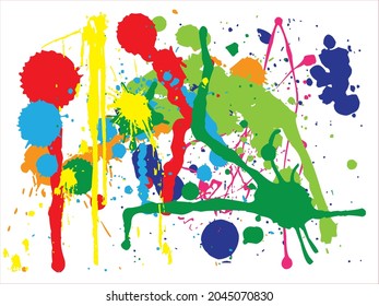 Vector background with colorful splashes. Design illustration.