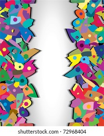 vector background of colorful splinters with space for your text