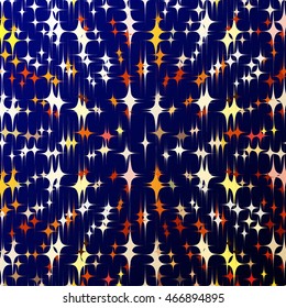 Vector background with colorful stars