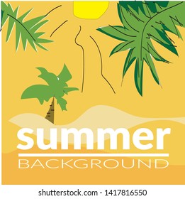 vector of background colorful summer party