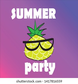 vector of background colorful summer party